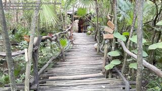 VLOG TULUM - Risky fuck on the terrace of my hotel room