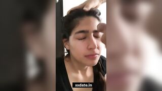 Young Desi Indian GF Face Filled By Lover Sperm Xxx Porn