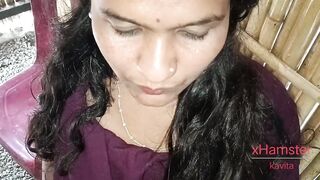 Desi indian Marathi kavita bhabhi and Tatya fuck on hotel's Dining table during eating food