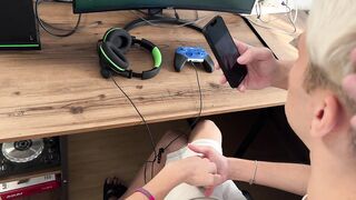 My step-son is still a virgin, time to fix that. And have some fun myself.