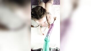 DEEP PUSSY MachineFuck + Cumflation W XL Nokken (topview) - L I L I JuneX