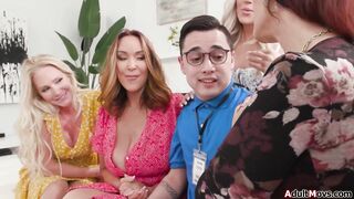 Think you can handle five horny cougars? | PornMedium.com