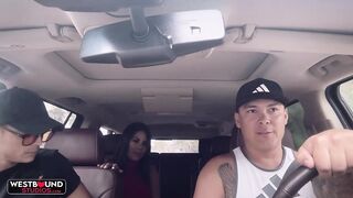 Busty Latina Babe Kesha Ortega Fucks Guy In Backseat Of Car - Ortega Twins