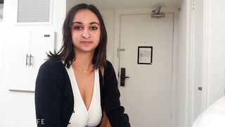 Jak Knife - Big titty coworker says NO to CONDOM during business trip hookup - Hailey Rose