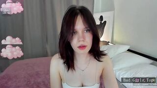 Very pretty big boobs skinny brunette teen