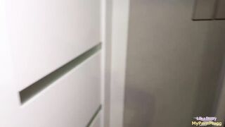 My hot ex-girlfriend was waiting for me at my house to feel my dick again