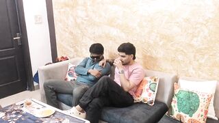 Indian Desi threesom gangbang hardcore sex video