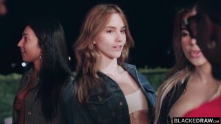 Tiny Redhead Madi Goes Airtight In First Gangbang - Madi Collins