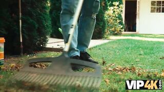 VIP4K. Beautiful brunette just wanted to help, but..