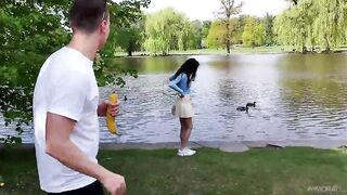 Briseida Myers- Fat Ass Freedom Lover Fucked In Public Park & Double Penetrated