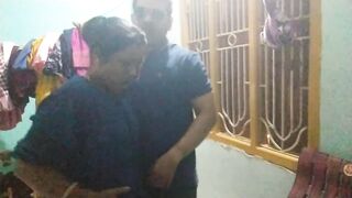 I Called Neighbour Rasleen Bhabhi to my Home and Drilled pussy at store room on Chair when No-one present