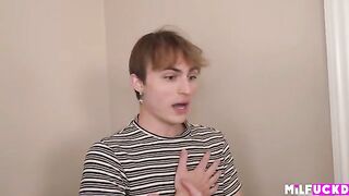 Blonde MILF Tutors Bad Boy In The Bedroom