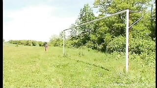 Horny fotball training