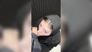 OnlyFans - Ruth Lee - Hijabi Babe's Dirty Secret - A Public Bathroom Adventure