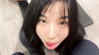Cute Asian Girl at Gym Tricks Guy into Nutting during N (1080) - Elle Lee