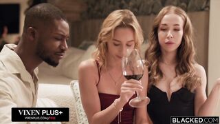 BLACKED Petite Blonde Baddies Kelly Collins And Nata Gold Share BBC