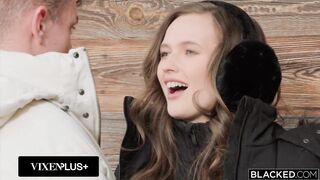 BLACKED Gorgeous Nicole Kitt and BF Jason Luv Share Cute Snowbunny Stacy Cruz