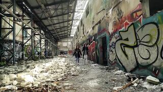 Two German Best Girl Friends Julia Parker and Maria Gail Talk to Risky No Condom FFM 3some Sex at Lost Place