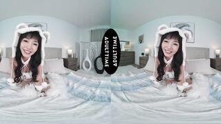 UP CLOSE VR - Petite Marica Hase Lets Parker Ambrose Play With Her Clit Then Tries To Take His BWC