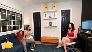 Hailey Rose, My Step Mom Piper Press Is Nervous To Join In On Threeway