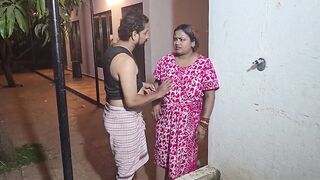 indian desi couple having fun in night