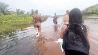 I went to have sex on the nude beach with my hot friends