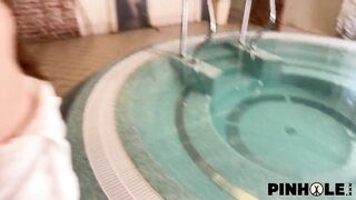 Jane White, Maddy Nelson & Baby Doll- First Sex Bathhouse Experience