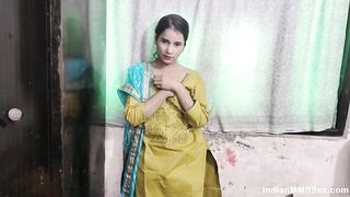 Indian Husband With her wife Shabnam gown to saw her sexy body and fuck her ass hard in Hindi audio