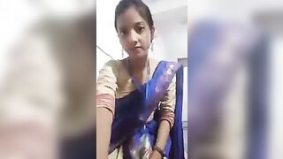 Office Girl Remover Saree Video Call