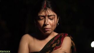 Beautiful Bhabhi Real Love Sex with 18yr Boy! Desi Sex with clear Bangla talking
