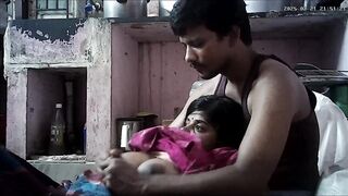 Tamil Indian village house wife and housband hot kissing and romantic movement