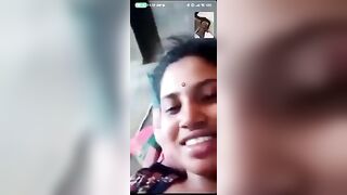 Tamil Wife Showing Boobs On VC - Clear Talking